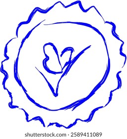 non - GMO project icon in Doodle style