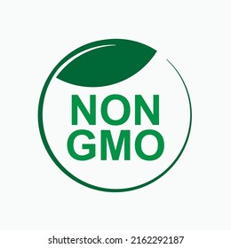 Non GMO Symbol. Sign No Genetically Modified Organism - Vector.