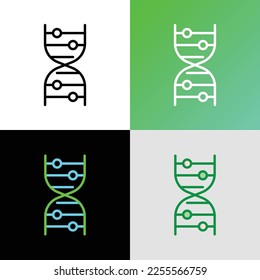 Símbolo que no es OGM. Icono de línea delgada para comida orgánica, producto de belleza. Ilustración vectorial moderna.