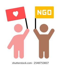 Non Goverment Organization Icon, NGO symbol