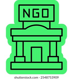 Non Goverment Organization Icon, NGO symbol