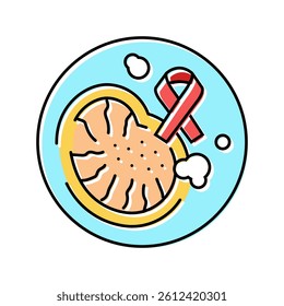 non hodgkin lymphoma cancer color icon vector. non hodgkin lymphoma cancer sign. isolated symbol illustration