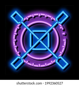 non impeller tire neon light sign vector. Glowing bright icon non impeller tire sign. transparent symbol illustration