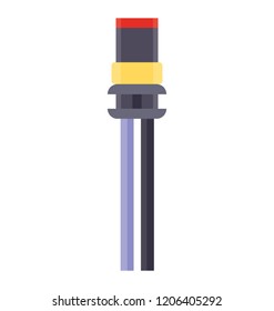 
Non insulated cable often used in charging cell phone 
