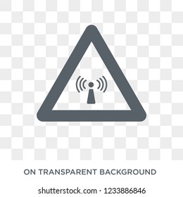 Non ionizing radiation icon. Trendy flat vector Non ionizing radiation icon on transparent background from Health and Medical collection. 