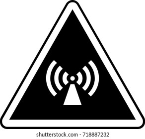 Non ionizing warning sign information 