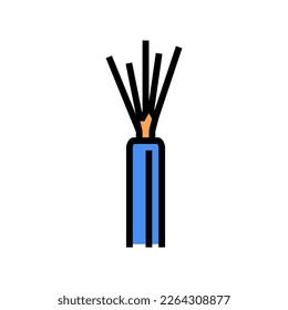 non metallic wire color icon vector. non metallic wire sign. isolated symbol illustration