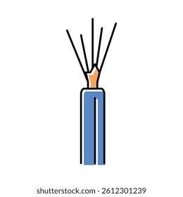 non metallic wire color icon vector. non metallic wire sign. isolated symbol illustration
