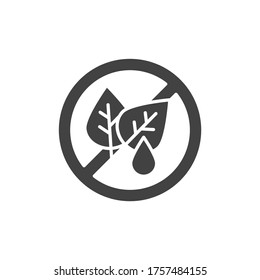 Non palm oil black glyph icon. Label for cosmetic natural product sign. Zero waste lifestyle. Eco friendly. Pictogram for web page, mobile app, promo. UI UX GUI design element