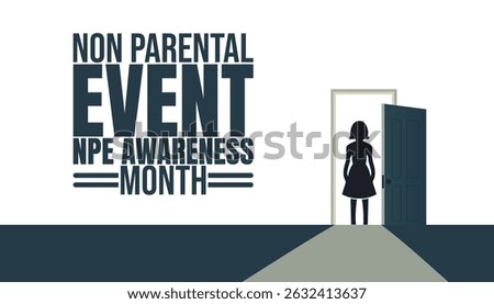 Non Parental Event NPE Awareness Month background template. When DNA Changes Everything