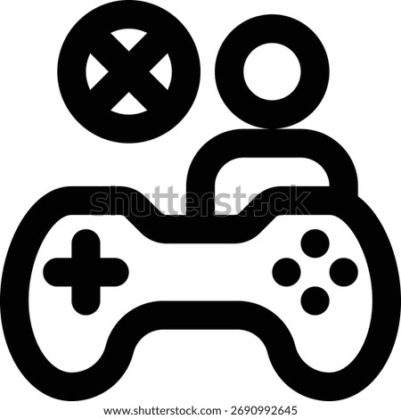 Non Player, Non Playable, Character Outline Icon