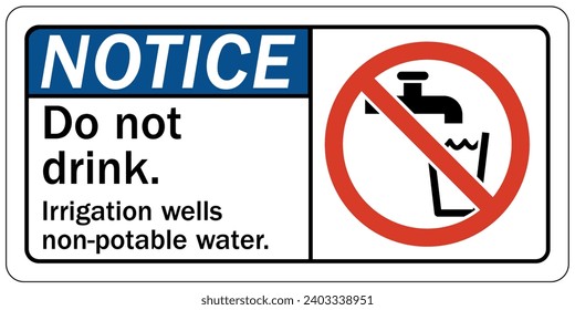 Señales y etiquetas de advertencia de agua no potable