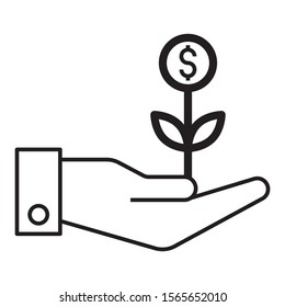 Non Profit Business Vector Icon Design Concept