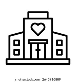 Non Profit Organization Icon Line Vector Illustration