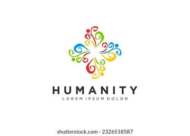 Non profit organization logo design health service icon symbol humanitarian