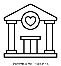 Icono vectorial de organización sin fines de lucro. Se puede usar para imprimir, móviles y aplicaciones web.