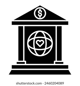 Non Profit Organization Vector Line Icon Design