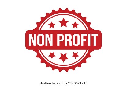 Non Profit rubber grunge stamp seal vector