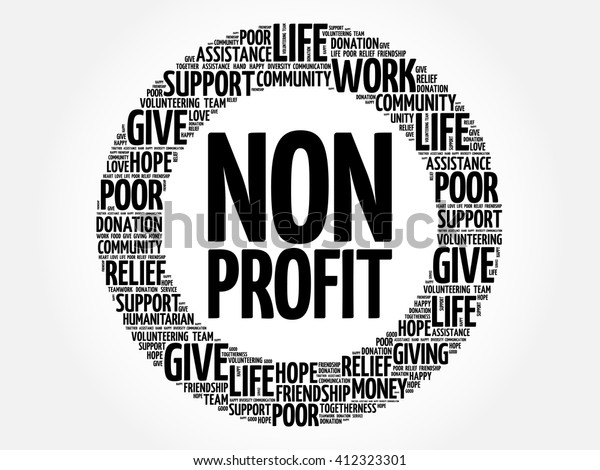 Non Profit Word Cloud Collage Concept Stock Vector (Royalty Free ...