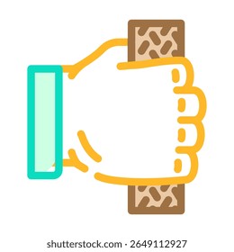 non slip grip color icon vector. non slip grip sign. isolated symbol illustration