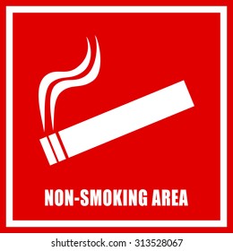 Non smoking area sign