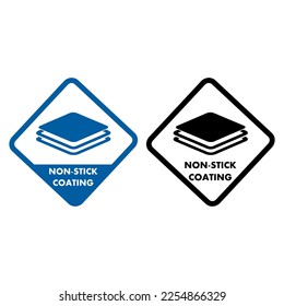 Non stick coating badge logo design. Suitable for sticker or product label