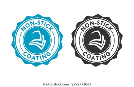 Non stick coating design logo template illustartion