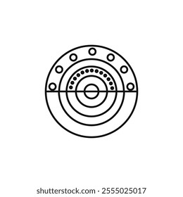 Non stick icon Symbol mark in Outline style
