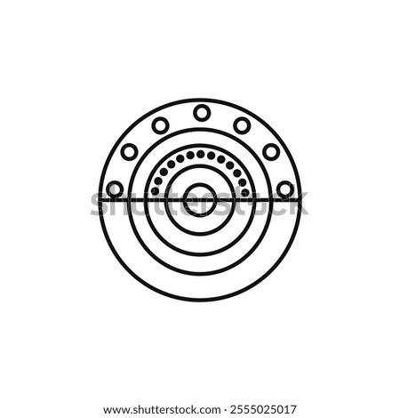 Non stick icon Symbol mark in Outline style