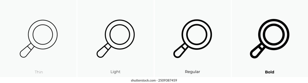 non stick icon. Thin, Light Regular And Bold style design isolated on white background