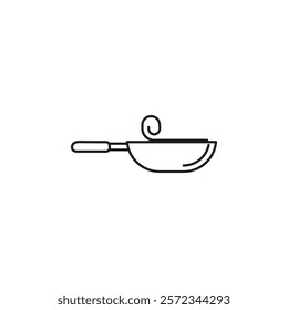 Non stick icon Vector flat thin line illustration