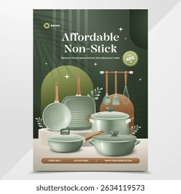 Non Stick Kitchen Utensils Poster