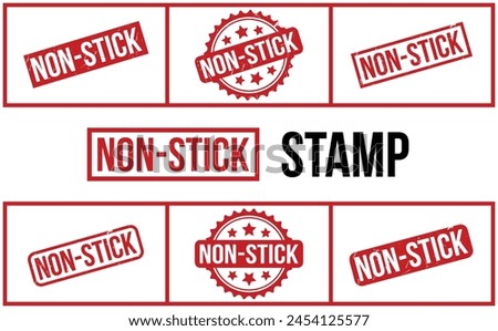 Non Stick Rubber Stamp Set Vector