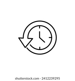 Non Stop Vector Sign for Shops and Stores. Suitable for books, stores, shops. Editable stroke in minimalistic outline style. Symbol for design 