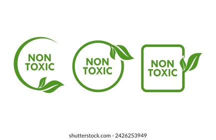 Non toxic design logo template illustration