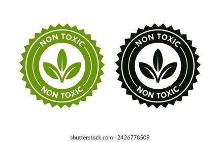 Non toxic design logo template illustration