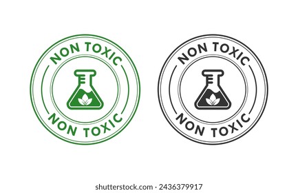 Non toxic design logo template illustration