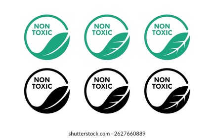 Non toxic design logo template illustration
