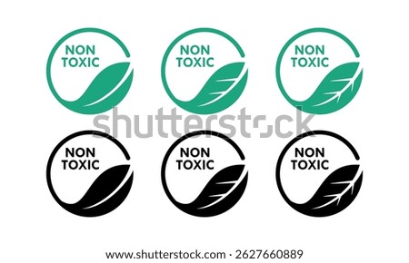 Non toxic design logo template illustration