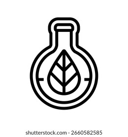 non toxic line icon vector. non toxic sign. isolated contour symbol black illustration