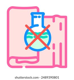 non toxic material sustainable fashion color icon vector. non toxic material sustainable fashion sign. isolated symbol illustration