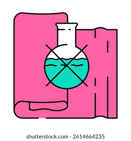 non toxic material sustainable fashion line icon vector. non toxic material sustainable fashion sign. isolated symbol illustration