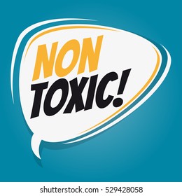 non toxic retro speech balloon