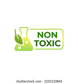 Logo-Vektor-Vorlage für das Nicht-Toxin-Symbol