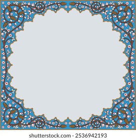 Marco ornamental no AI con conos de pino, hojas y estrellas. Imagen de Vector hecha por humanos. Panel decorativo, ideal para decoraciones de vacaciones de Año Nuevo, invitaciones de boda, tarjetas de felicitación, Anuncios, logotipos.