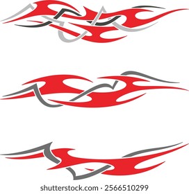 	
Non-AI vector tribal flames with stripes, creative designs for vehicle vinyl decals and wraps. Ready-to-cut graphics, great for cars, sport vehicles, ATVs, trucks, motors and bikes.