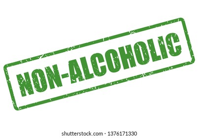 Non-alcoholic vector stamp isolated on white background