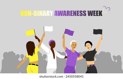 Non-binary Awareness Week parade to support equality with flags