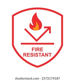 Non-Combustible Substances and Flame-Retardant Products Icon.