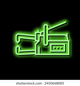 non-consumable electrode welding neon light sign vector. non-consumable electrode welding illustration